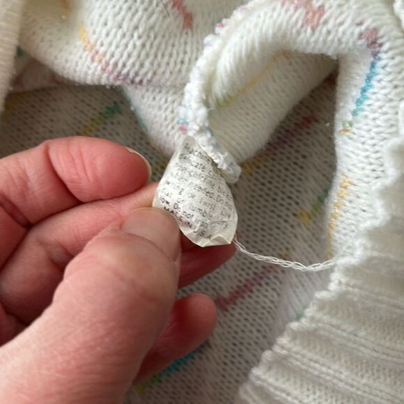 Vintage 70s 80s Brunny Rainbow Shortsleeve Crewneck Sweater - Picture 12 of 12